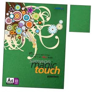 매직터치 BR68QB31 A4 M26.초록색 180g 10매 1권 팜플렛 북아트