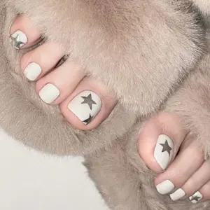 셀프 발톱 네일 패디 붙이는 스티커 간편한 사용 DIY upC8+9WTL