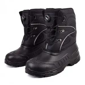 [에이치플러스몰]남성용 다이얼 털부츠 텃밭 방한 털슈즈 겨울 작업화 워커