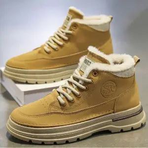 남성 겨울 털안감 워커 부츠 캐주얼 슈즈 방한 운동화 털신발