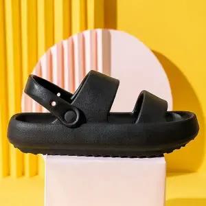 [에이치플러스몰]남녀공용 베이직 컴포트 쿠션 여름 데일리 샌들