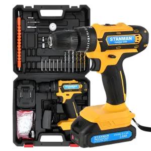 스탠맨 21V모터 리튬이온전지 무선충전 가정용해머전동드릴 세트 ST-6000