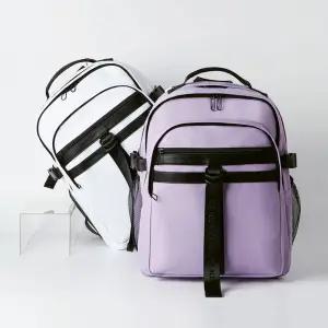 여성 배색 스트링 예쁜 캐주얼 백팩 넉넉한수납 여행 신학기백팩