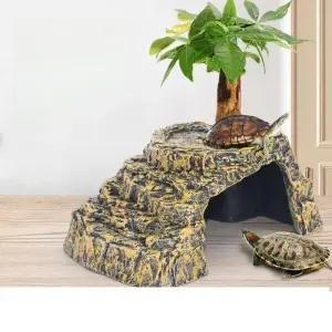 거북이은신처 애완용 거북이집 사육장 인공 바위 파충류