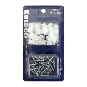 나사못세트 전선고정 랜선 벽고정 배 K-8925-H 인터넷 코텍 전선고정