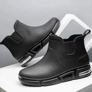 [RIZPICK]남성 레인부츠 장마철 숏 장화 편한 데일리 신발 방수 부츠