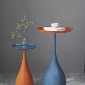 북유럽 원형 사이드테이블 소파 철제 럭셔리 협탁 대리석