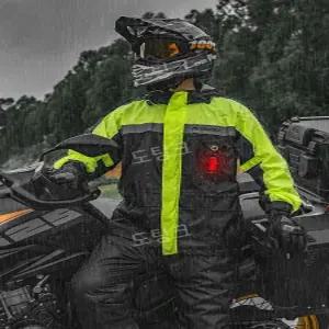 오토바이 형광점퍼 바람막이 라이더 방수 점퍼 자켓 비옷 바지 세트 남성 승마 판쵸 등산