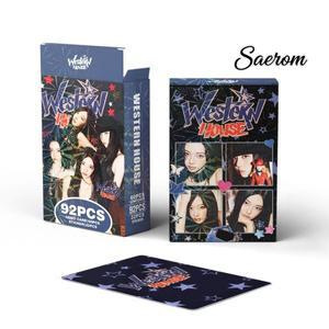 92개의 소형 카드 K-POP 걸그룹 2026 시즌그리팅 WESTEKN HOUSE 로모 팬 지원 컬렉션