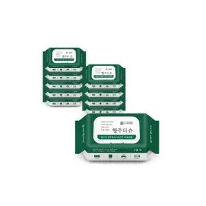 99.9 항균 세균닦는 숨 행주티슈 70매 10팩 (캡형) 가스레인지 인덕션 주방청소 식탁