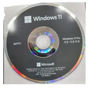 [마이크로소프트코리아] Windows 11 Pro K 64bit coem 한글설치DVD/DSP/Windows 10 Pro 한글정품