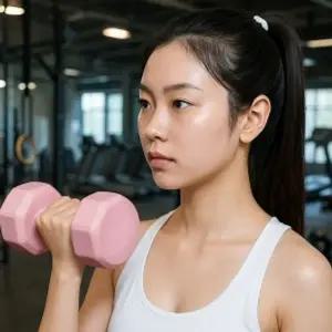 바디필컬러육각덤벨아령2개세트(15kg)(핑크) KI15KM44