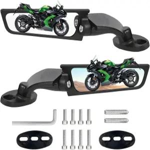 모터사이클 미러 스텔스 가와사키 닌자 650 닌자용 윈드 윙 사이드 백미러 500 400 300 ZX6R ZX10R ZX4R