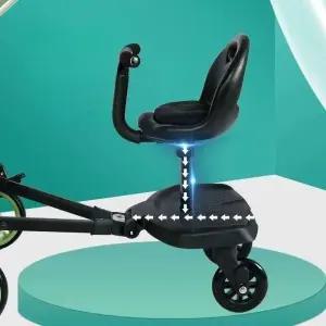 버기보드 뒷좌석 연결 보조 둘째 범용 시트 발받침 유모차휠보드