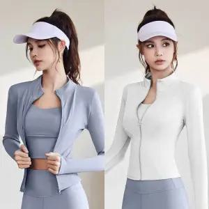 슬림핏워머집업 운동복 여성 트레이닝 반넥 래쉬가드 Pvw9+9phD