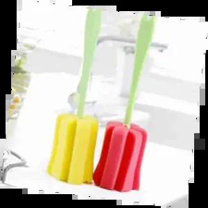 병세척솔 다용도 세척 브러시 유리병 필수 아이템 주방 청소 용품 안전한 손잡이 디자인