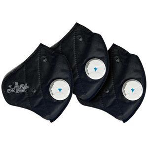 RZ 마스크 - F3 액티브 카본 교체 필터(3팩) 99.8% 여과 효율, 50% 향상된 통기성, 3가지 크기