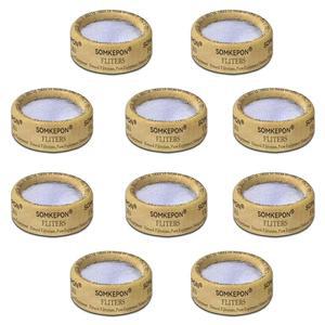 20팩 교체 가능한 활성탄 필터 | 3중 실리콘 입 깔때기에 범용 적합 유해 물질 제거 비접촉식 디자인