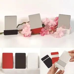 [에스에스_62]ST-387 PU포켓 슬림거울 손거울 아크릴거울