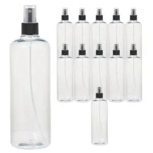 [에스에스_62]블랙캡 투명 500ml 12개 공병 화장품 소분