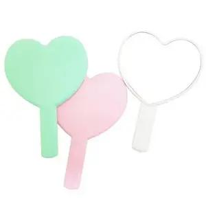 [에스에스_62]미용거울 민트/하트손잡이거울/손거울 ST-393