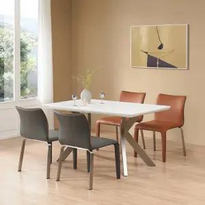 [수도권 빠른설치] 더원 노블레스 세라믹 4인 식탁세트 1400 의자형 코스트코 두레샵2