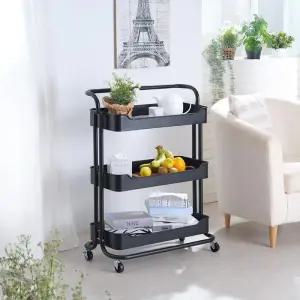 코스트코 3단 이동식 롤링카트 66x35x87cm 코와샵2603