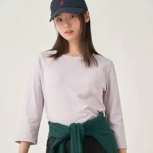 7부 보트넥 슬림핏 티셔츠 - 라벤더 (BF5741C01T) 904950