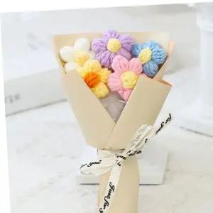 HPS 뜨개 미니 꽃다발 졸업식 인형 조화 생일 선물 기