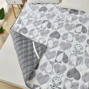 호텔 매트리스 깔개 토퍼 끈달린 침대 패드 퀸사이즈 누빔 고정용 부드러운