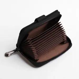 이시아르 소가죽 대용량 신용 카드 지갑 케이스