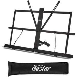 이스타 탁상용 악보 스탠드 ESMF 3 책 접이식 휴대용 조절 가능한 여행용 음악 홀더 가방 블랙