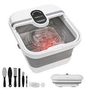 접이식 스파 목욕 마사지기 기포 손잡이가 몸을 있는 발에 페디큐어 키트 욕조 담그는 온도