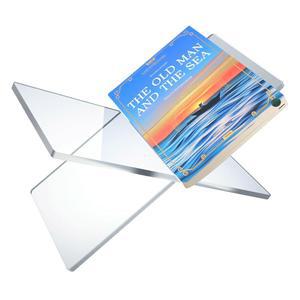 투명 릴 책꽂이 u2013 10 8 u201D x 6 7 북 디스플레이 스탠드 요리책 잡지 교과서 가정 사무실 주방용