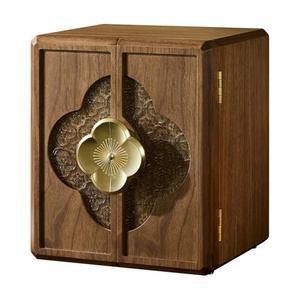 웬센니 더블 도어 주얼리 정리함 베고니아 플라워 메탈 손잡이 있는 5단 호두나무 박스 여성 대형 수납 | 7.87인치 D x 9.07인치 W 10.43인치