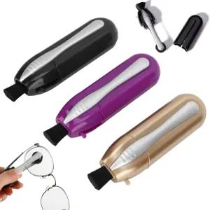 3Pcs 안경 클리너 휴대용 클리닝 키트 마이크로파이버 테크 미니 선글라스 브러시 도구 포함 렌즈 여행