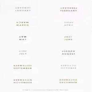 에린 콘드렌 메탈릭 월간 탭 스티커는 플래너 주최자 의제 및 노트북을 커스터마이징하는 데 적합합니다.