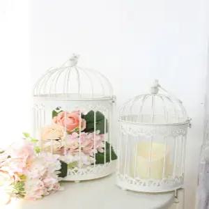 유럽식 전원 철제 버드케이지 화분 삼다육 장식 화이트 아메리칸 커버 라인 새장