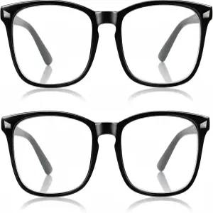 97.6 블루라이트 차단 듀얼 AR 코팅 클리어 렌즈 남성용 컴퓨터 게이밍 안경 피로 방지 및 눈의 피로를