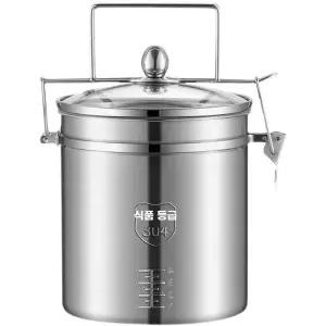 올스텐 원형통 밀폐통 용기 곡물 오일 53L(42.5kg) 보관 높이5 식료품 지름35cm