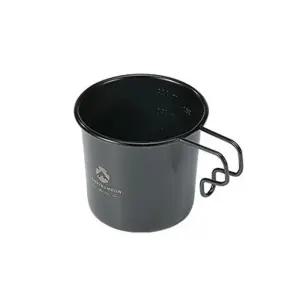 스텐 티타늄 캠핑컵 블랙 210ml 1P 가벼운 손잡이컵 pZD6+4nsI