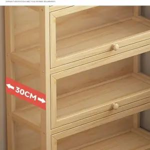 다용도 만화책 서랍형 수납 3단계 60cm 카페 투명문