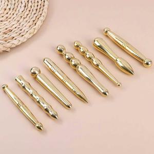 발지압봉 황동 발지압 마사지 스틱 바디 매트 놋쇠 갈고리 긁는 순수황동 1 금속