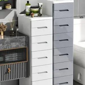 틈새 서랍장 슬림 투명 서랍 거실 드레스룸 20cm 순백색 속옷장 주방수납장 3