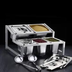 업소용 식당 바트 밧트 셀프바 반찬통 스텐 뷔페 반찬 용기