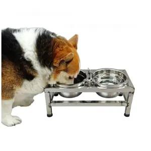 강아지 밥그릇 스텐 식기 강아지밥그릇 식탁 스테인리스