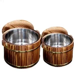 초밥통 뚜껑 보온 식힘통 스텐 나무 사리통 일식