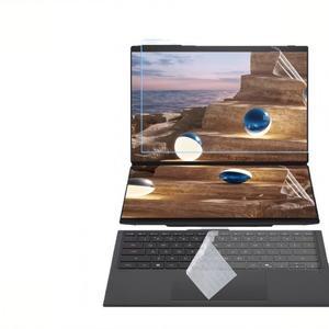 asus 호환 Zenbook DUO UX8407용 광택 전체 화면+소형 화면+키보드 가드 보호대
