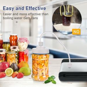 메이슨 자 진공 밀봉기 키트 호스 포함 오프너 수동 펌프 (넓은 일반형 자용)