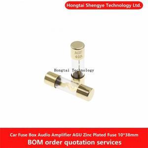 자동차 퓨즈 박스 오디오 스피커 증폭기 AGU 아연 도금 유리 10x38mm 10A 15A 20A 25A 30A 40A 50A 60A 70A